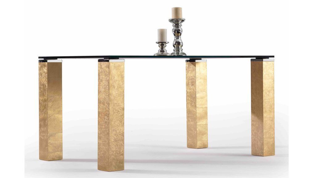 Mesa de Comedor con tapa cristal VISION WOOD