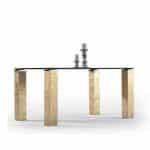 Mesa moderna de Comedor fija VISION WOOD laca