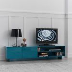 ambiente mueble moderno t.v. rubi 200 laca salon comedor apertura push
