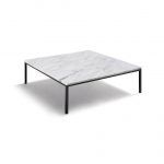 Mesa de Centro cuadrada LOOP marmol acero moderna