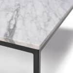 Mesa de Centro cuadrada LOOP detalle marmol moderna