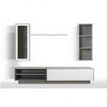 Mueble de salon RUBI 07 moderno laca 250 cm largo