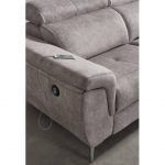 Detalle usb sofa chaiselongue salon moderno Ocean mecanismo electrico