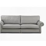 Sofa tapizado marino detalle capitone salon clasico
