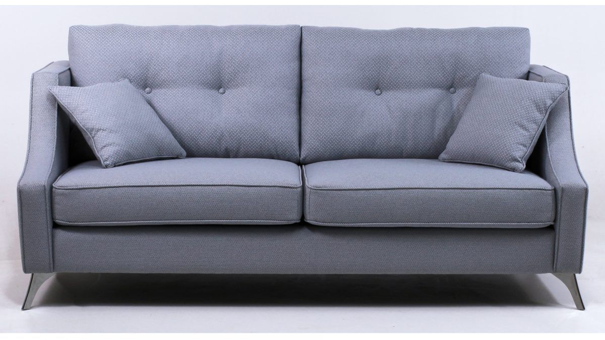 sofa salon moderno curve patas metálicas tapizado
