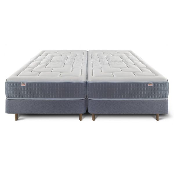 base francesa denver tapizada patas madera dormitorio descanso perfilada gemelar