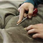 Detalle capitone Sofa clasico GELEN