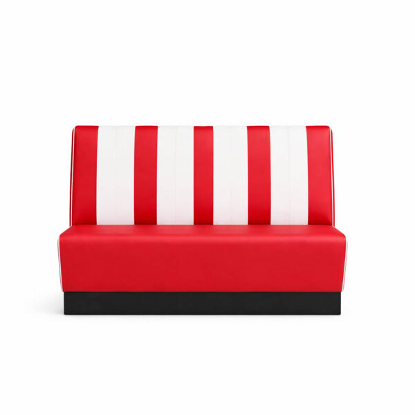 Banco tapizado AMERICA para hostelería con diseño bicolor y fabricación a medida, personalizable.