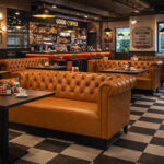 Sofá hostelería MANCHESTER capitoné con diseño clásico y confort para restaurantes y hoteles.