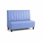 Banco de hostelería TURIA con respaldo acolchado y asiento liso para uso profesional intensivo.