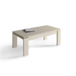 Mesa de Centro Elevable HELVIA lacada con almacenaje y diseño moderno fabricada en España.