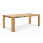 Mesa SAVINA extensible de chapa de haya para comedor, personalizable, fabricado España