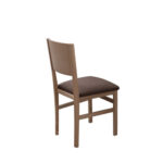 Silla madera LUSA Hostelería y Contract en madera de Haya y asiento Tapizado - Imagen 3