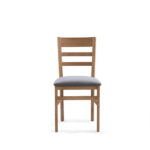 Silla en madera NATUR Hostelería y Contract en madera de haya y asiento tapizado - Imagen 2
