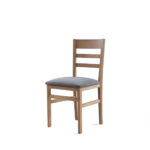 Silla en madera NATUR Hostelería y Contract en madera de haya y asiento tapizado
