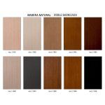 muestrario acabados colores madera natural haya barnizada pemi mesas sillas