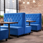 Bancada OCTAVIA estilo capitoné para restaurantes, hoteles y cafeterías.