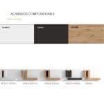 muestras acabados composiciones modernas mueble salon flotante boreal