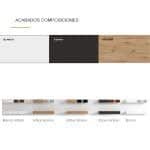 muestras acabados composiciones modernas mueble salon flotante corfu