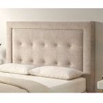 cabezal moderno tapizado aloe botones dormitorio descanso