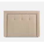 cabezal tapizado colette moderno tachuelas tejidos dormitorio descanso