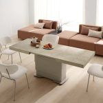 mesa centro comedor elevable extensible electrica elegant melamina home elegant