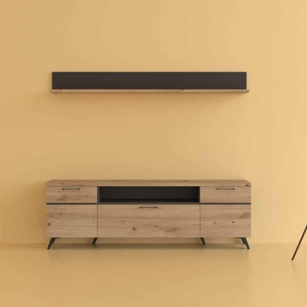 mueble salon comedor moderno vivar madera patas hogar ramis