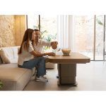 Mesa elevable de centro comedor eléctrica ELEGANT 120x75 cm ambiente