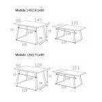 Mesa de Comedor extensible LORENCA Rectangular con patas metálicas - Imagen 9