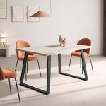 Mesa de Comedor extensible LORENCA Rectangular con patas metálicas - Imagen 6