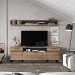 mueble salon moderno nordico patas vito cajones puerta hogar madera ramis