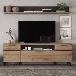 mueble salon moderno nordico patas vito cajones puerta hogar madera ramis