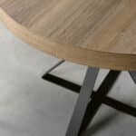 Mesa de Comedor Redonda SHEILA extensible con patas metálicas - Imagen 5