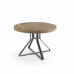 Mesa de Comedor Redonda SHEILA extensible con patas metálicas - Imagen 2