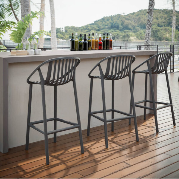 Taburete para exterior, hosteleria, contract.