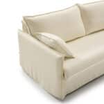 Sofá cama 3 plazas RISE con mecanismo italiano, colchón HR de 18 cm y diseño personalizable fabricado en España.