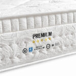 Detalle colchón viscoelático Premium, ergonómico, firme y máximo confort.