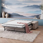 detalle sofá cama Altea moderno con apertura italiano.