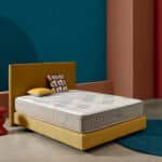 Colchón doble cara X-Fusion con núcleo anatómico de 7 zonas, muelles ensacados, tejido Cooltech y Micro-Tencel para un descanso fresco, ergonómico y confortable.