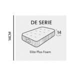 Medida colchón para sofá cama Laid de 14 cm. Elite Plus Foam.