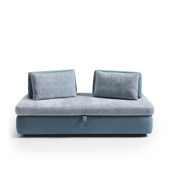 Sofá cama Wonder convertible con colchón de 190 x 160 cm, fundas desenfundables y fabricación española.